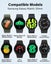 Samsung Galaxy Watch 4 40mm 44mm No Gap Sport Silicone Strap-Light Grey Carousel 3
