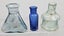 Collection of old Victorian embossed glass ink bottles Carousel 3