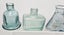 Collection of old Victorian embossed glass ink bottles Carousel 2