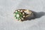 1970s Vintage 9 Carat Gold Emerald & Opal Floral Cluster Ring Carousel 3