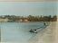 Old Hand painted coloured photo Auckland waterfront Parnell Orakei area Carousel 2