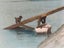 Old Hand painted coloured photo Auckland waterfront Parnell Orakei area Carousel 4