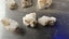 Group of 6 New Zealand Gold in Quartz Rock Specimens 1.08 Grams - Lot E217 Carousel 3