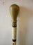 CHINESE VINTAGE BONE WALKING STICK .HAND PAINTED,ENGRAVED +TEXT Carousel 2