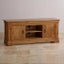 French Rustic Solid Oak Widescreen TV Cabinet (Oak Furniture Store) Carousel 1