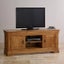 French Rustic Solid Oak Widescreen TV Cabinet (Oak Furniture Store) Carousel 2
