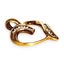 9ct Gold Heart Smooth Pendant with CZ. R # 341 Carousel 9