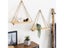 1pc Wooden Wall Shelves Hemp Rope Swing Wall Hanging Plant Flower Pot Tray Carousel 3