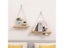 1pc Wooden Wall Shelves Hemp Rope Swing Wall Hanging Plant Flower Pot Tray Carousel 4