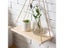 1pc Wooden Wall Shelves Hemp Rope Swing Wall Hanging Plant Flower Pot Tray Carousel 5