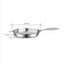 SOGA Stainless Steel Fry Pan 20cm Frying Pan Top Grade Induction Cooking FryPan Carousel 9