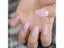 Medium Size Marble Fake Nails Square Dark Pink Ladies Acrylic DIY Nail Art Tips Carousel 6