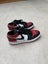 Air Jordan 1 Low Bred Toe Black/Red Carousel 2