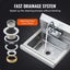 New 17"x12.8" Commercial Hand Wash Sink Wall Mount Basin Stainless Steel NSF Carousel 4