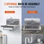 New 17"x12.8" Commercial Hand Wash Sink Wall Mount Basin Stainless Steel NSF Carousel 5