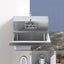New 17"x12.8" Commercial Hand Wash Sink Wall Mount Basin Stainless Steel NSF Carousel 8