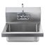 New 17"x12.8" Commercial Hand Wash Sink Wall Mount Basin Stainless Steel NSF Carousel 11