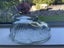 A perfect vintage glass RABBIT jelly mould Carousel 5