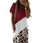 Leopard Joint Colour Patchwork Split Long Dress Carousel 3