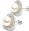 Elegant 8.2mm FW Pearl & Halo Crystals Earrings Carousel 3