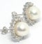 Elegant 8.2mm FW Pearl & Halo Crystals Earrings Carousel 5