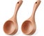 2 Pieces Bath Salt ScoopInches Wooden Ladle Spoon Multipurpose Wood Wate Carousel 1