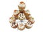 Detachable 3 Tier Cupcake Holder Stand 13 Cupcakes Carousel 3
