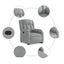 Stand Up Massage Recliner Chair Light Grey Fabric Txbpikx Carousel 7