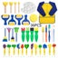 36PCS Kids Fun Painting Brushes Drawing Brush Palette Apron for Toddlers Carousel 1