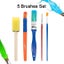 36PCS Kids Fun Painting Brushes Drawing Brush Palette Apron for Toddlers Carousel 4