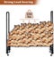 Firewood Rack Log Storage Rack with Wheels Carousel 3