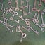 Massive Collection Of Antique Keys ... Approx 80 Steampunk Treasures Galore Carousel 5