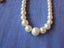Retro Faux Mother of Pearl Big Bead Necklace with Earrigs Carousel 5