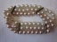 Retro Faux Mother of Pearl Light Pink Bead Necklace with Bracelet Carousel 8