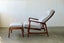 A STUNNING IB KOFOD LARSEN RECLINER WITH STOOL ONE OF TWO Carousel 15