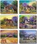 Cinnamon Jacaranda House Cork Backed Drink Coasters Set 6 Carousel 1