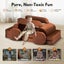 Playpals 12PCS Modular Kids Play Sofa Couch Inspiring Child Creativity Brown Carousel 3