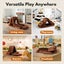 Playpals 12PCS Modular Kids Play Sofa Couch Inspiring Child Creativity Brown Carousel 6