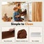 Playpals 12PCS Modular Kids Play Sofa Couch Inspiring Child Creativity Brown Carousel 8