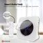Tooleroo USB Rechargeable Desktop CD Player Speaker - Bluetooth Portable White Carousel 7