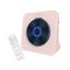 Tooleroo USB Rechargeable Desktop CD Player Speaker - Bluetooth Portable Pink Carousel 1