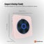 Tooleroo USB Rechargeable Desktop CD Player Speaker - Bluetooth Portable Pink Carousel 4