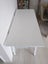 White trestle desk 1400L x 600W Carousel 3