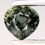 $1 RES * Buy Now $1,499.00 * 0.62ct Heart UNHEATED Green VS SAPPHIRE Loose Carousel 1