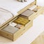 Oikiture 2x Trundle Drawers for Bed Frame Base Storage with Wheels Wooden Carousel 1