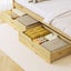 Oikiture 2x Trundle Drawers for Bed Frame Base Storage with Wheels Wooden Carousel 2