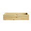 Oikiture 2x Trundle Drawers for Bed Frame Base Storage with Wheels Wooden Carousel 5
