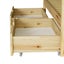Oikiture 2x Trundle Drawers for Bed Frame Base Storage with Wheels Wooden Carousel 6