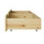 Oikiture 2x Trundle Drawers for Bed Frame Base Storage with Wheels Wooden Carousel 7