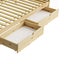Oikiture 2x Trundle Drawers for Bed Frame Base Storage with Wheels Wooden Carousel 9